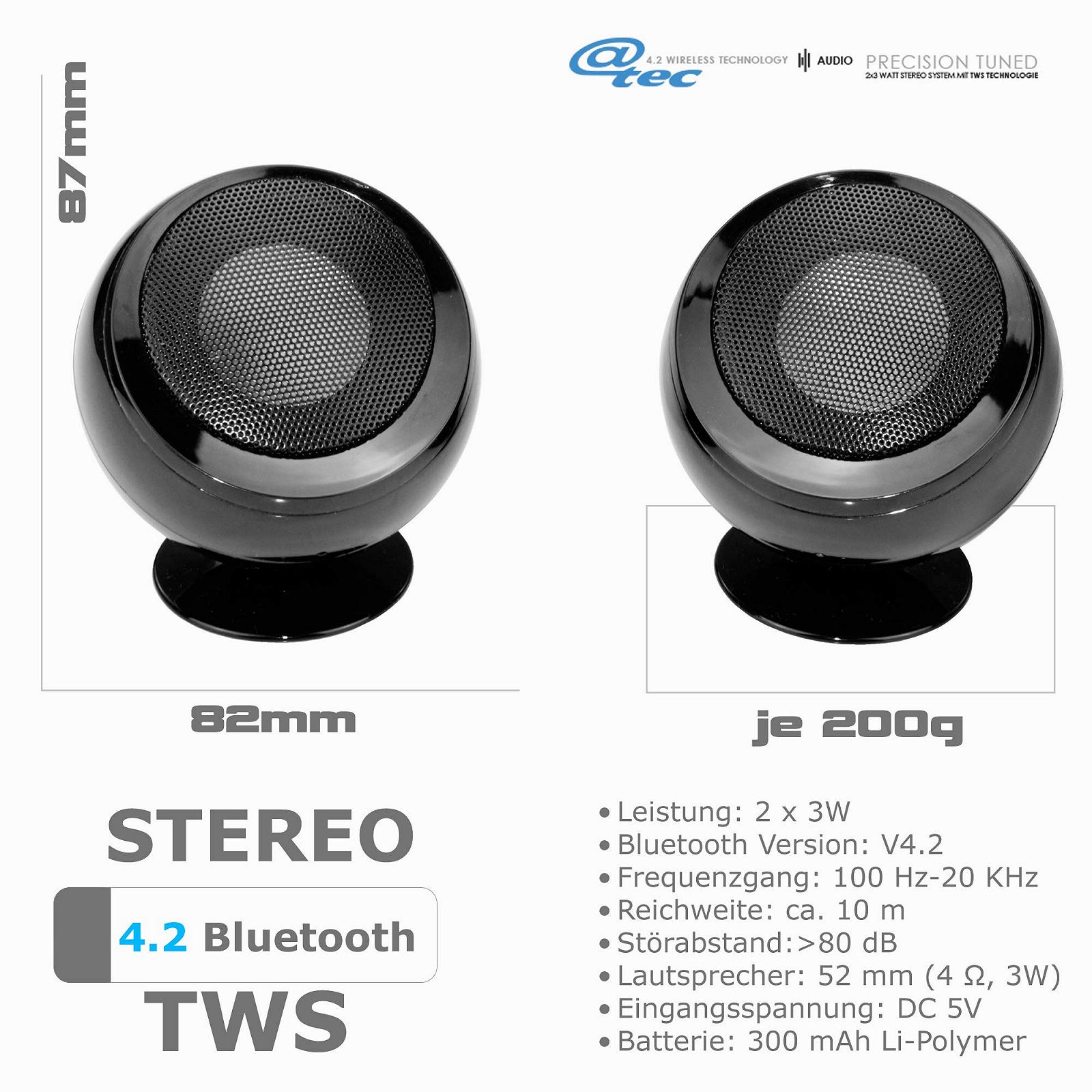 Стереодинамик TWS Mini Wireless Music Boxes 2x3W Portable, фото №3