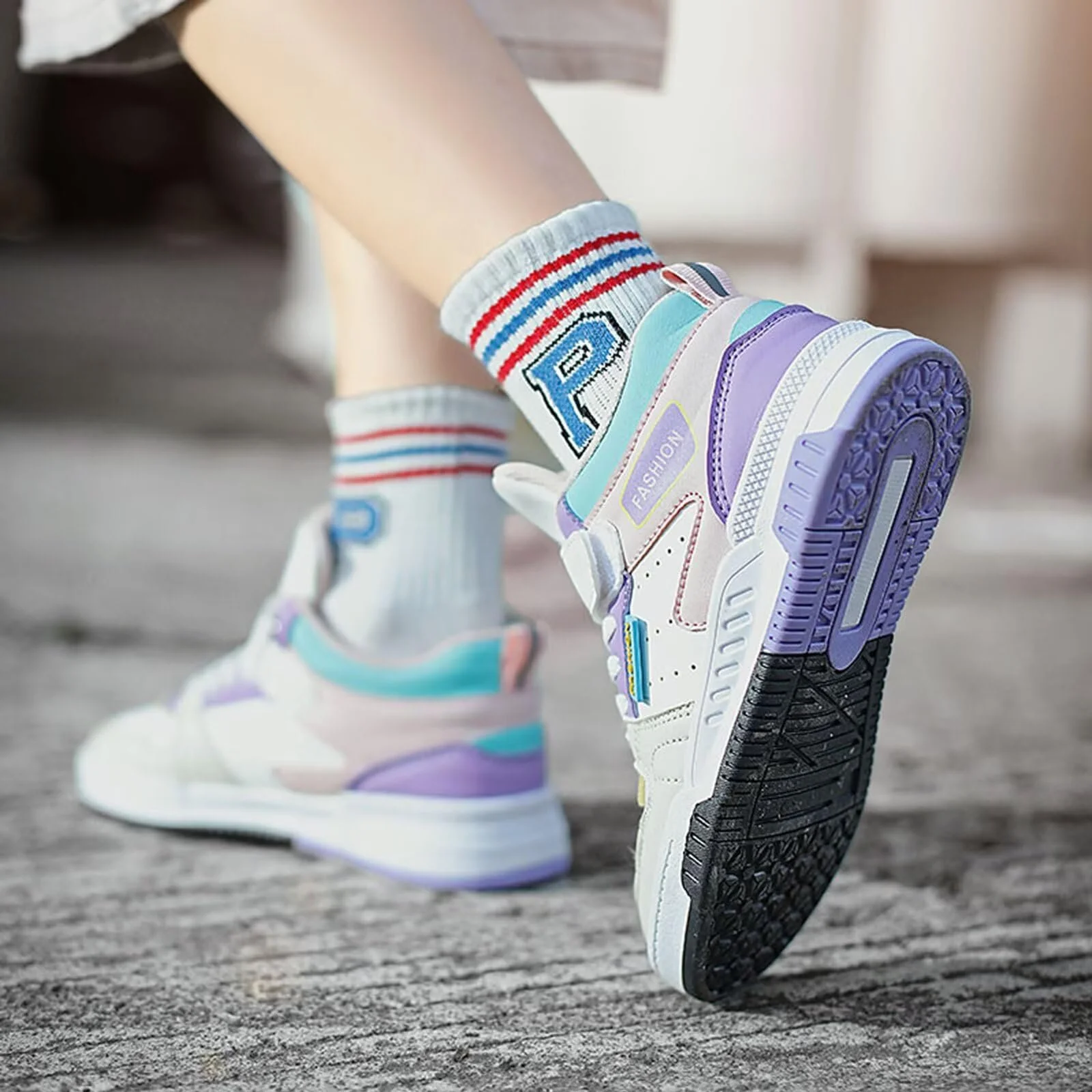 Кроссовки Детские и девочек для занятий в помещении Теннисные Нескользящие для досуга Размер 27-38, фото №3