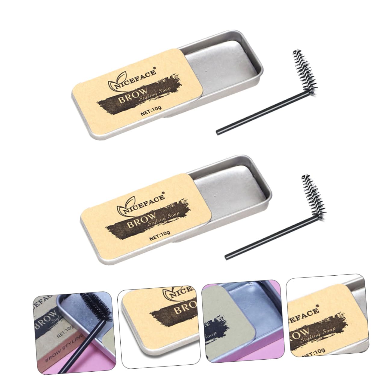 Набор FRCOLOR 2 мыла для бровей крем для оформления бровей гелевая текстура, фото №5