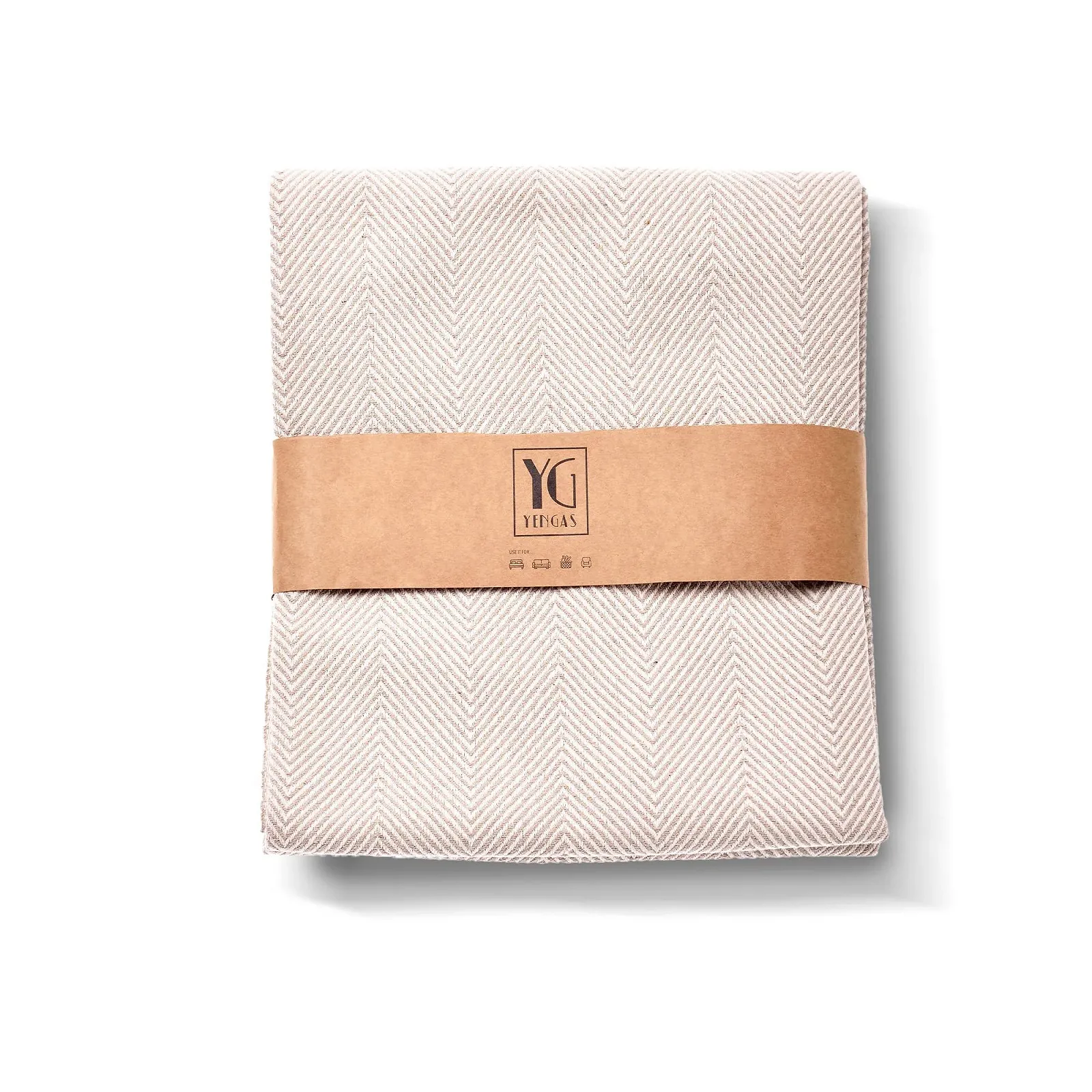 Покривало XL YENGAS 150 x 200 см, великий плед, покривало на ліжко, фото №1