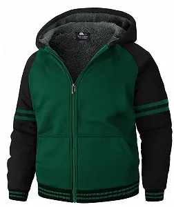 Флісова кофта для хлопчиків LLDress, тепла толстовка з капюшоном на блискавці - Фото 1