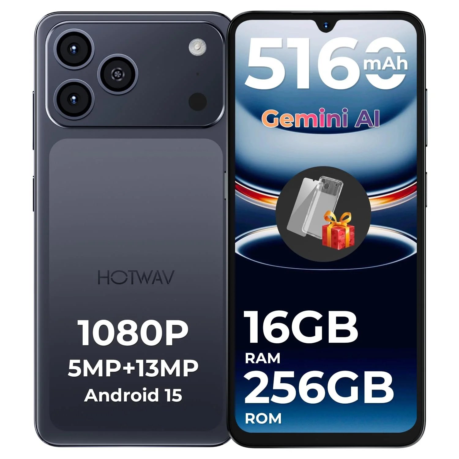 Смартфон HOTWAV A17 Pro Max 16/256GB 6.75" HD+ Android 15 5160mAh 4G, фото №1 Смартфон HOTWAV A17 Pro Max 16/256GB 6.75" HD+ Android 15 5160mAh 4G, фото №1
