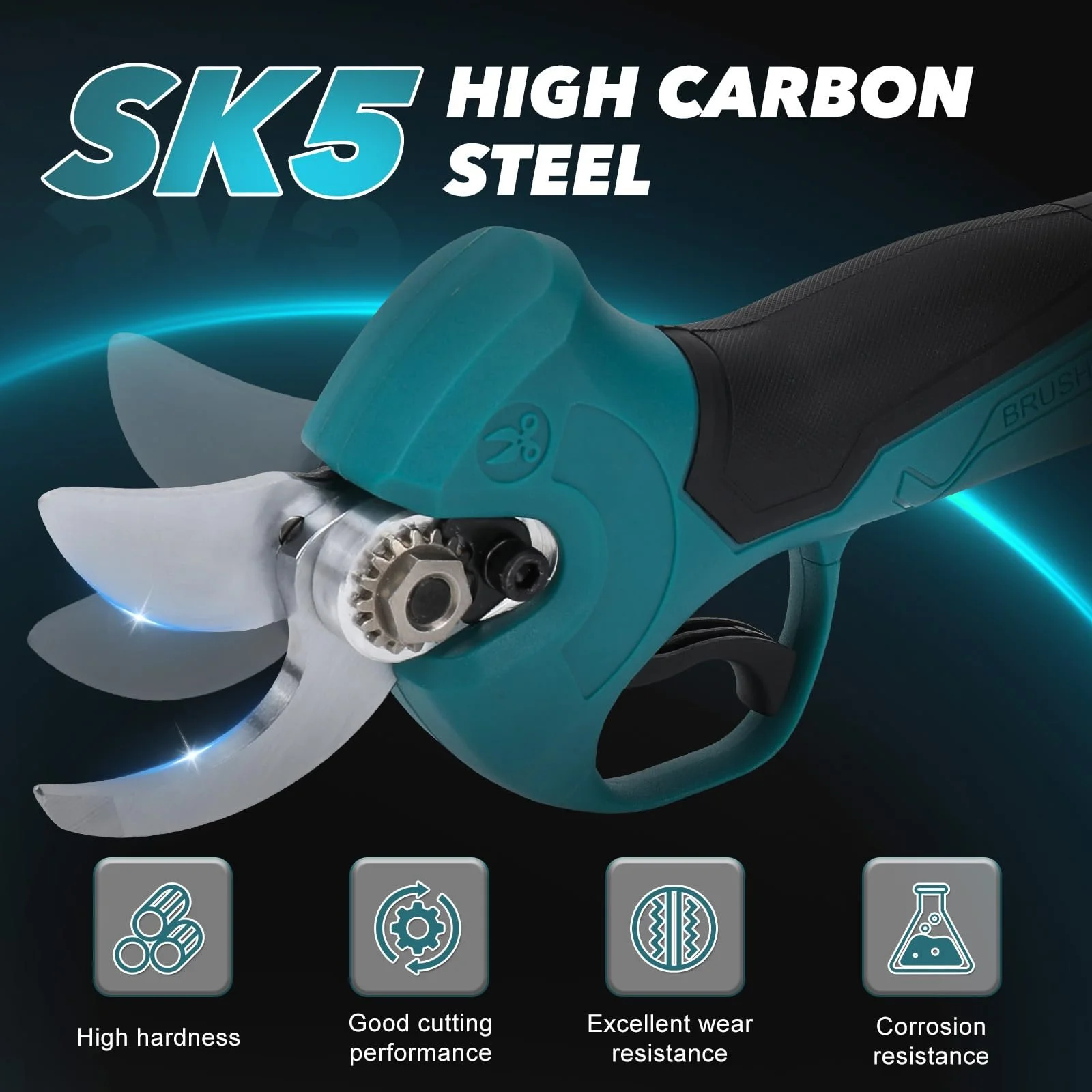 Секатор WingFly акумуляторний електричний 45 мм з 2 x 21 V 1500 mAh батареями, фото №2