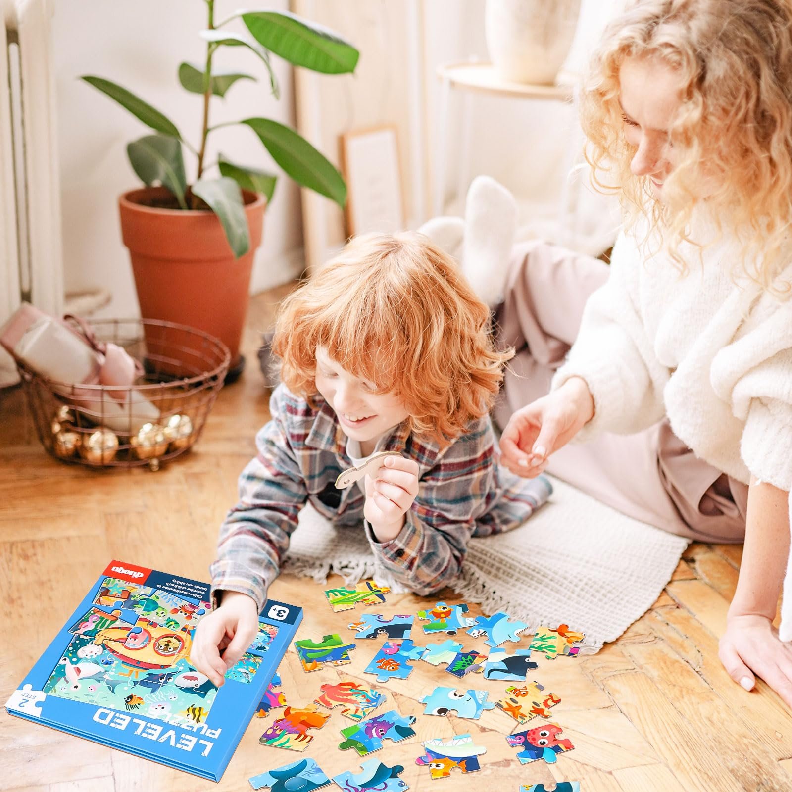 Магнітні пазли Ocean Animals 12, 16, 20 деталей, фото №6