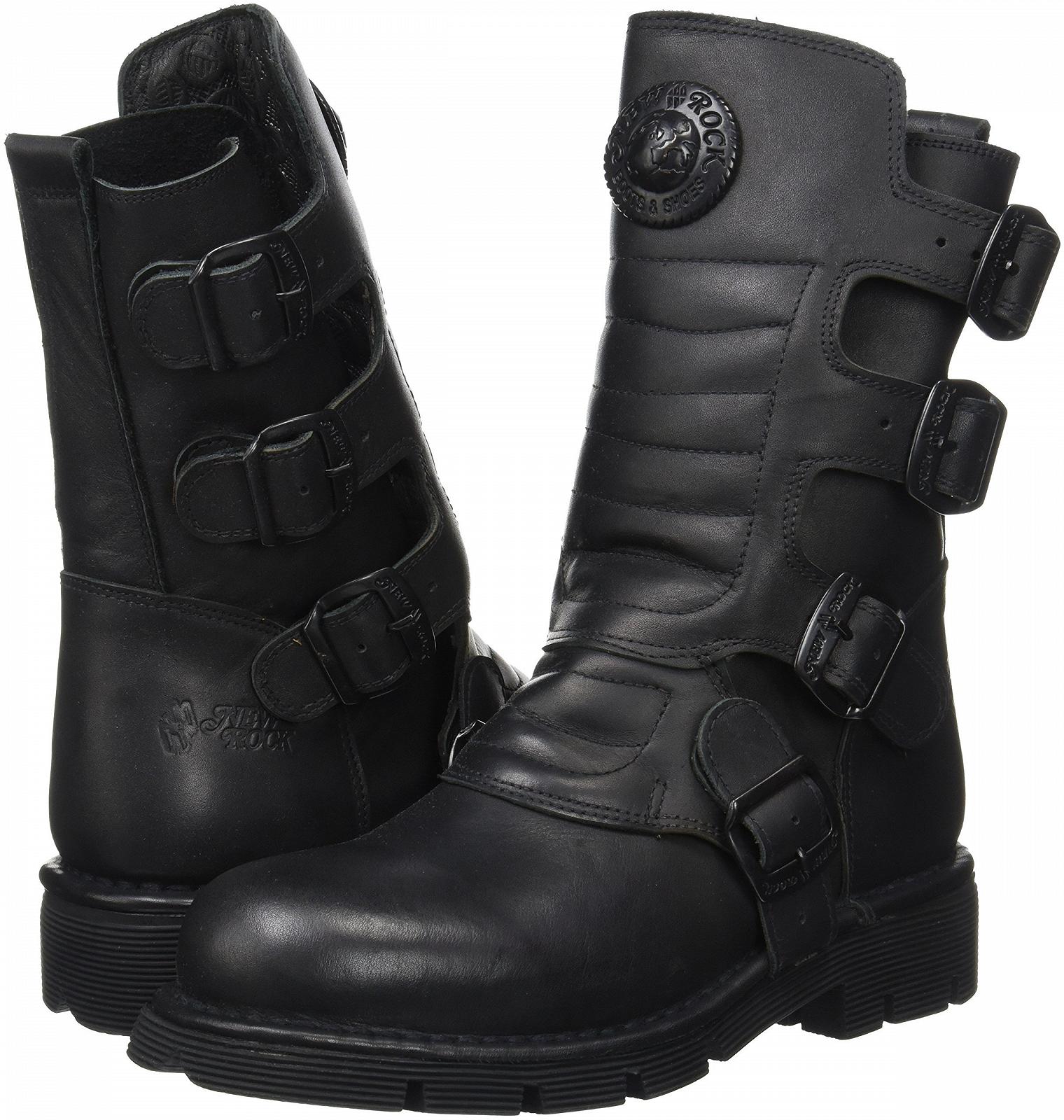 Ботинки New Rock M-373x-s6 Biker Унисекс, Черный, фото №7