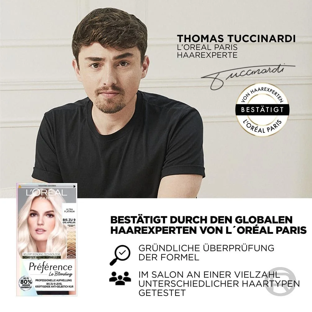 Фарба для волосся L'Oréal Paris Préférence Відтінок 9L Світлий платиновий блонд, фото №8 Фарба для волосся L'Oréal Paris Préférence Відтінок 9L Світлий платиновий блонд, фото №8