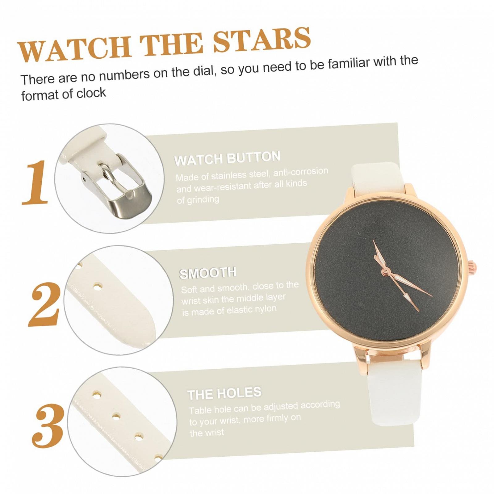 Жіночий Годинник LIFKOME Сталевий корпус Ремінець PU, фото №4