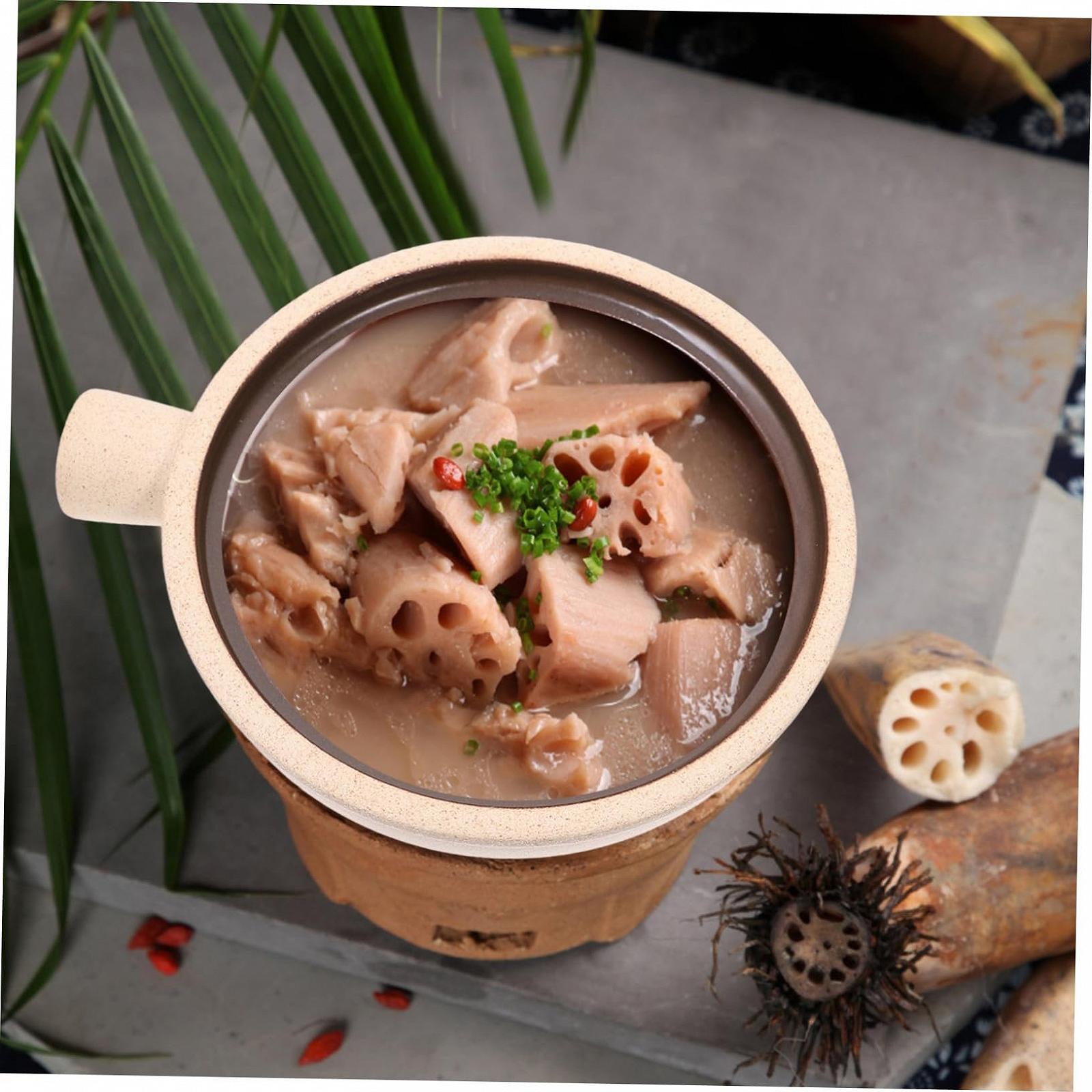 Ківш для супу Керамічний з кришкою та ручкою Термостійкий, фото №9