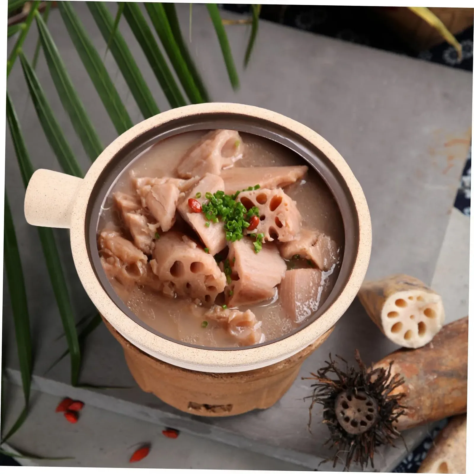 Ківш для супу Керамічний з кришкою та ручкою Термостійкий, фото №9