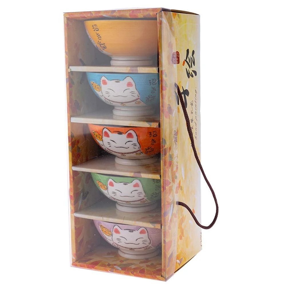 Миска Lachineuse Японский набор с Maneki Neko Katz, фото №6 Миска Lachineuse Японский набор с Maneki Neko Katz, фото №6