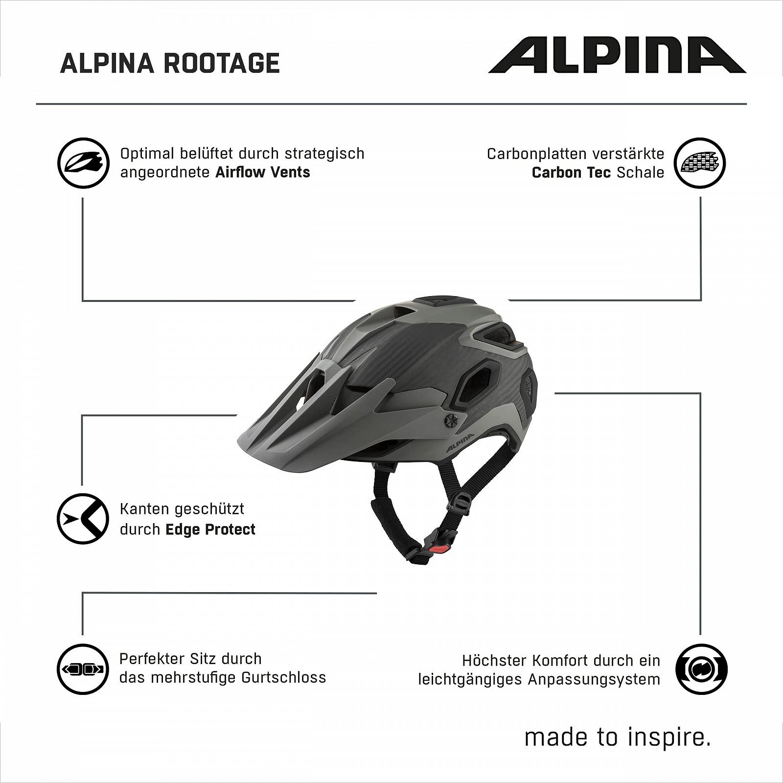Шлем ALPINA Rootage Enduro & Trail з карбоновим армуванням, фото №6