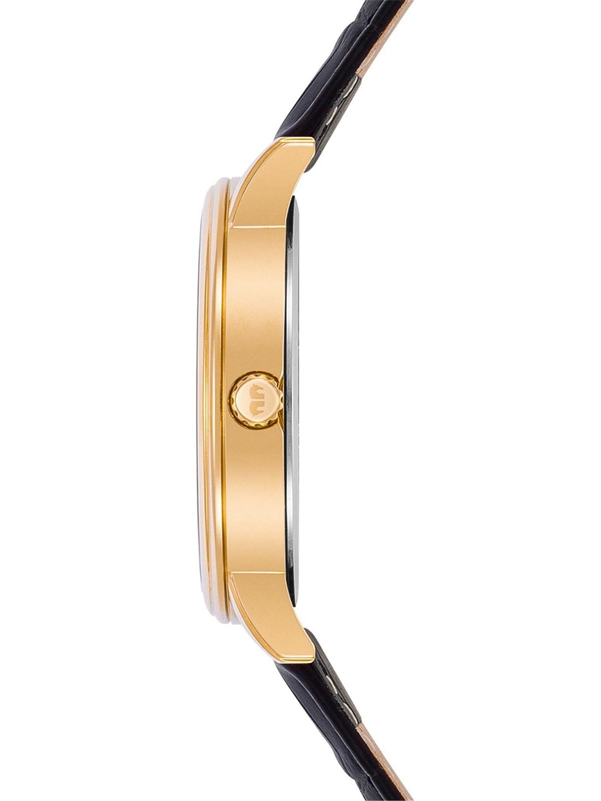 Часы Rhodenwald & Söhne 10010349 Мужские Аналоговые Японский Кварцевый Механизм с Натуральной Кожей Черный Ремешок Без мотива, фото №4