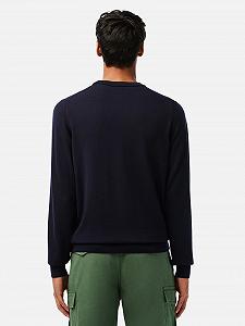 Свитшот Lacoste Wool Crewneck Pullover Синий M synthetic.ua - Фото 1