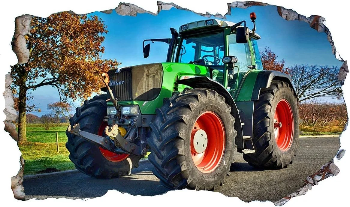 Наклейка на стіну Tractor Farmer V0512 3D самоклеюча 1000x600 мм, фото №1 Наклейка на стіну Tractor Farmer V0512 3D самоклеюча 1000x600 мм, фото №1