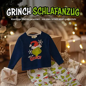 Піжама United Labels Grinch для хлопчиків Синій Сірий synthetic.ua - Фото 1