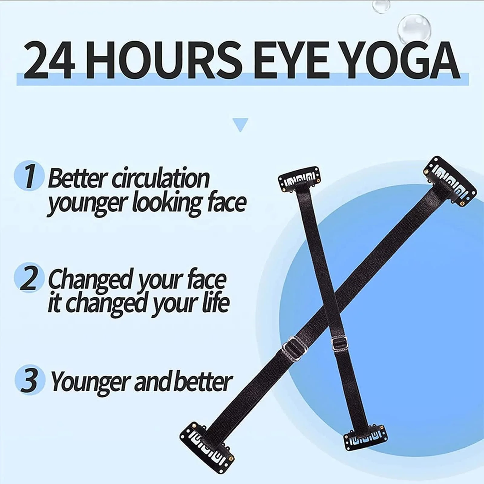 Стрічки для підтяжки обличчя Foxy Eyes з кліпсами Багаторазова стрічка, фото №6