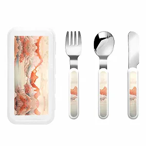 Купить Набор детских столовых приборов Lots of Peaks - Фото 1 Набор детских столовых приборов Lots of Peaks - Фото 1