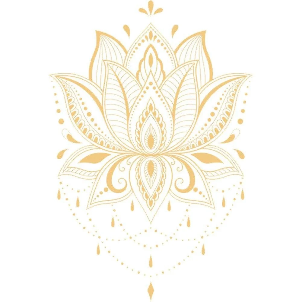 Наклейка на стіну Moroccan Themed Golden Mandala, фото №1
