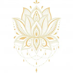 Наклейка на стіну Moroccan Themed Golden Mandala - Фото 1