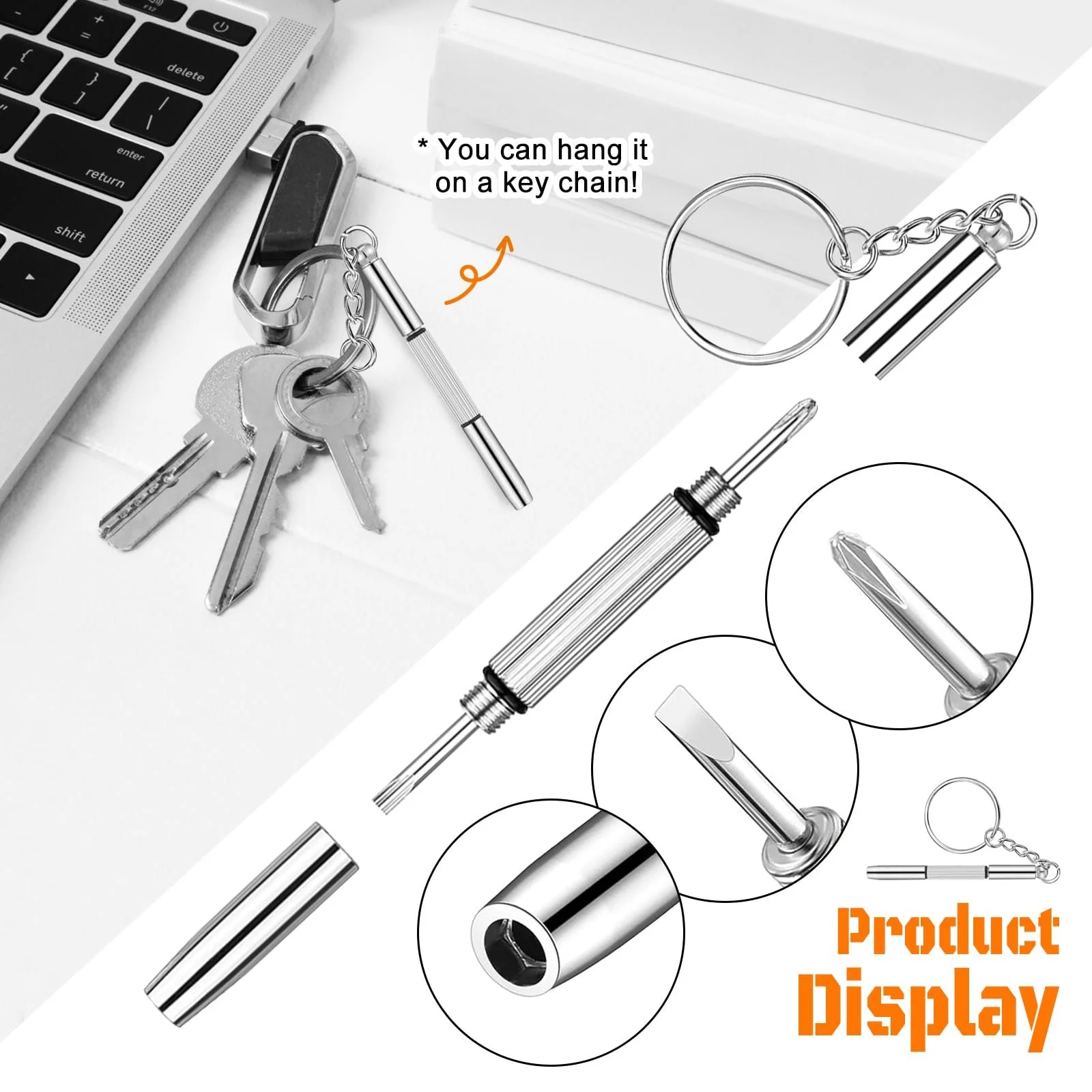 Набір викруток NOCHME 6 шт. професійний набір для ремонту годинників для зняття задньої кришки, заміна браслетів, батарей, скла, фото №5