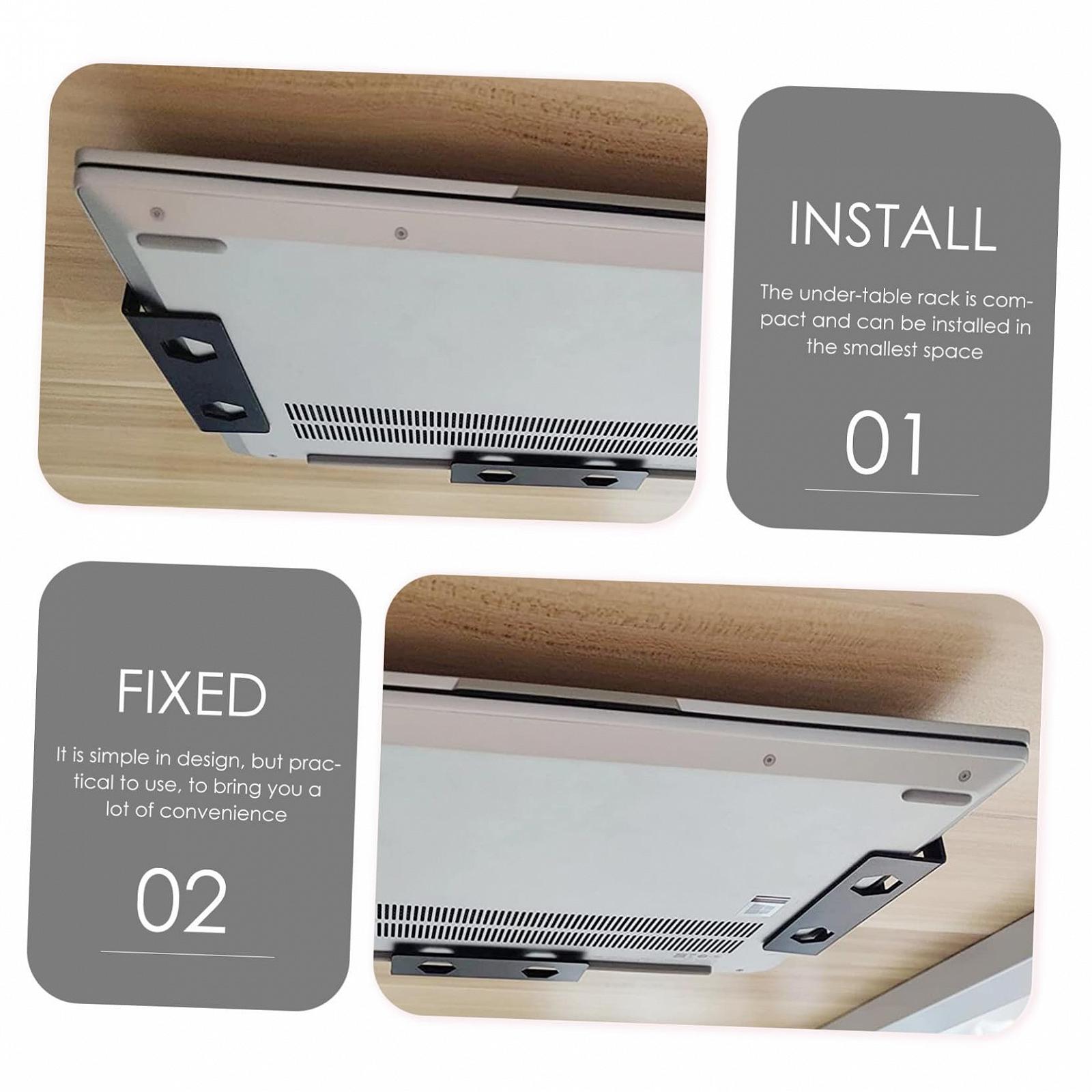 Подставка для ноутбука Под стол Carbonstahl Органайзер для ноутбука/планшета Черный, фото №6 Подставка для ноутбука Под стол Carbonstahl Органайзер для ноутбука/планшета Черный, фото №6