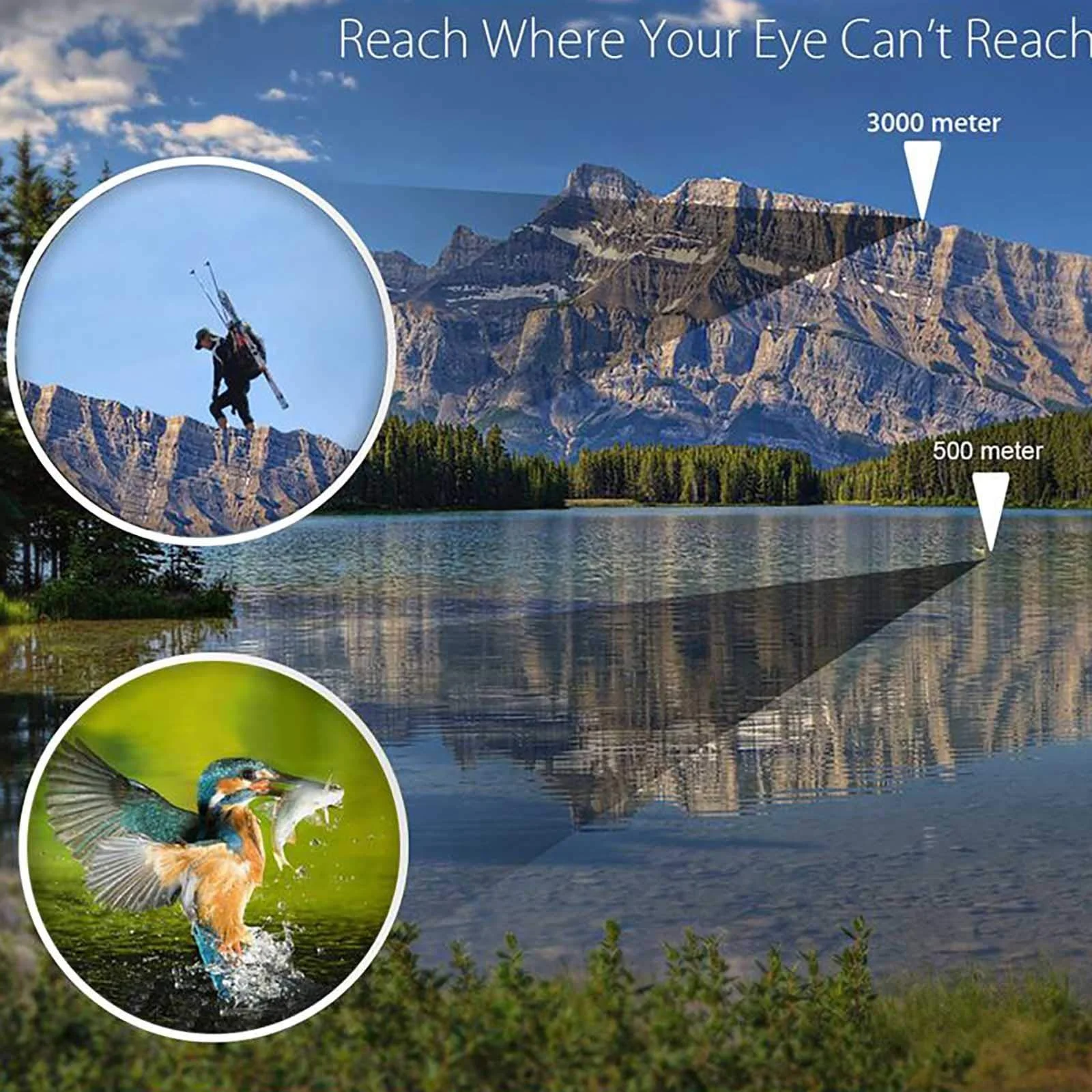 Бінокль Zoom 60x60cm BAK4 FMC HD професійний, фото №8