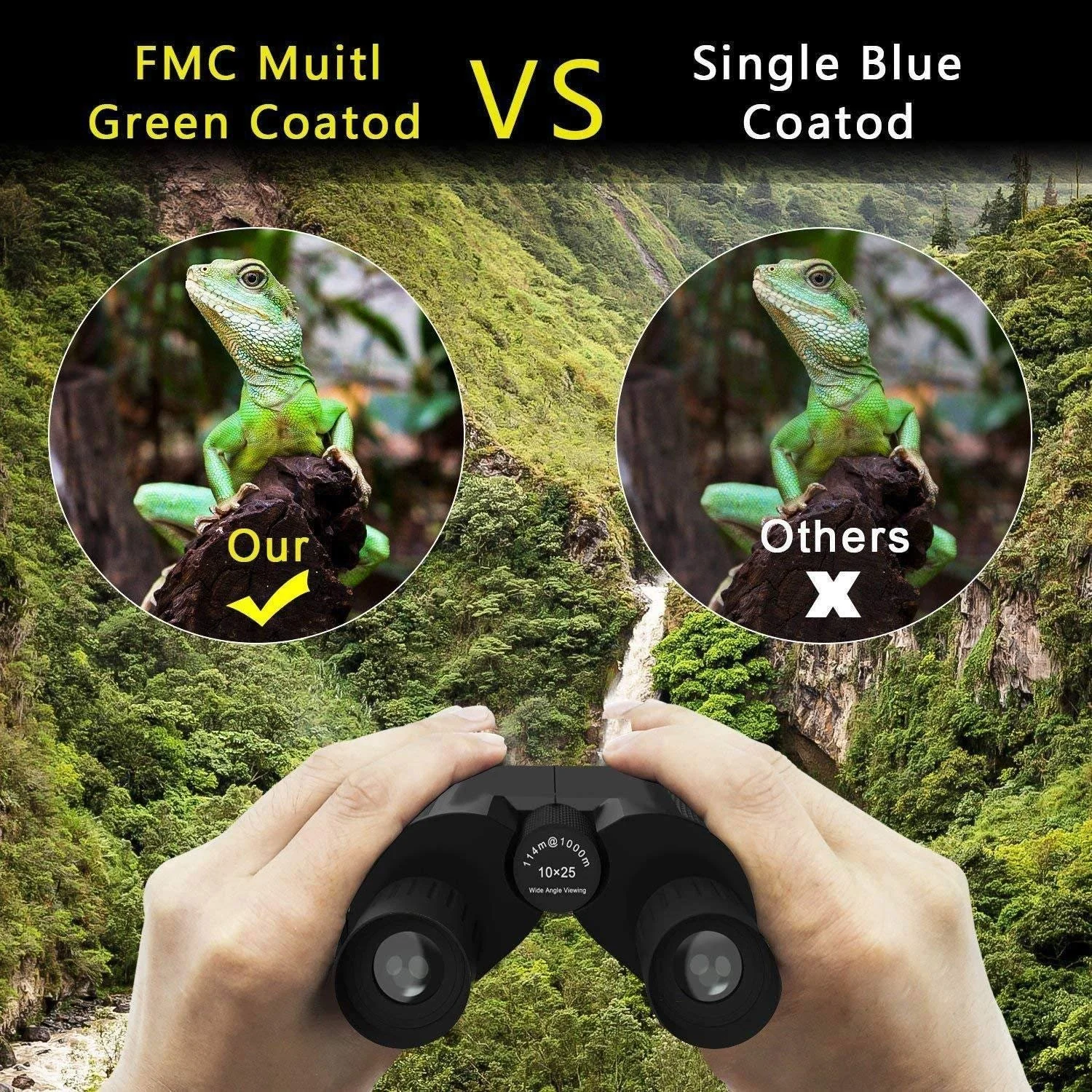 Бінокль 20x50 High Power Compact HD Waterproof, фото №6