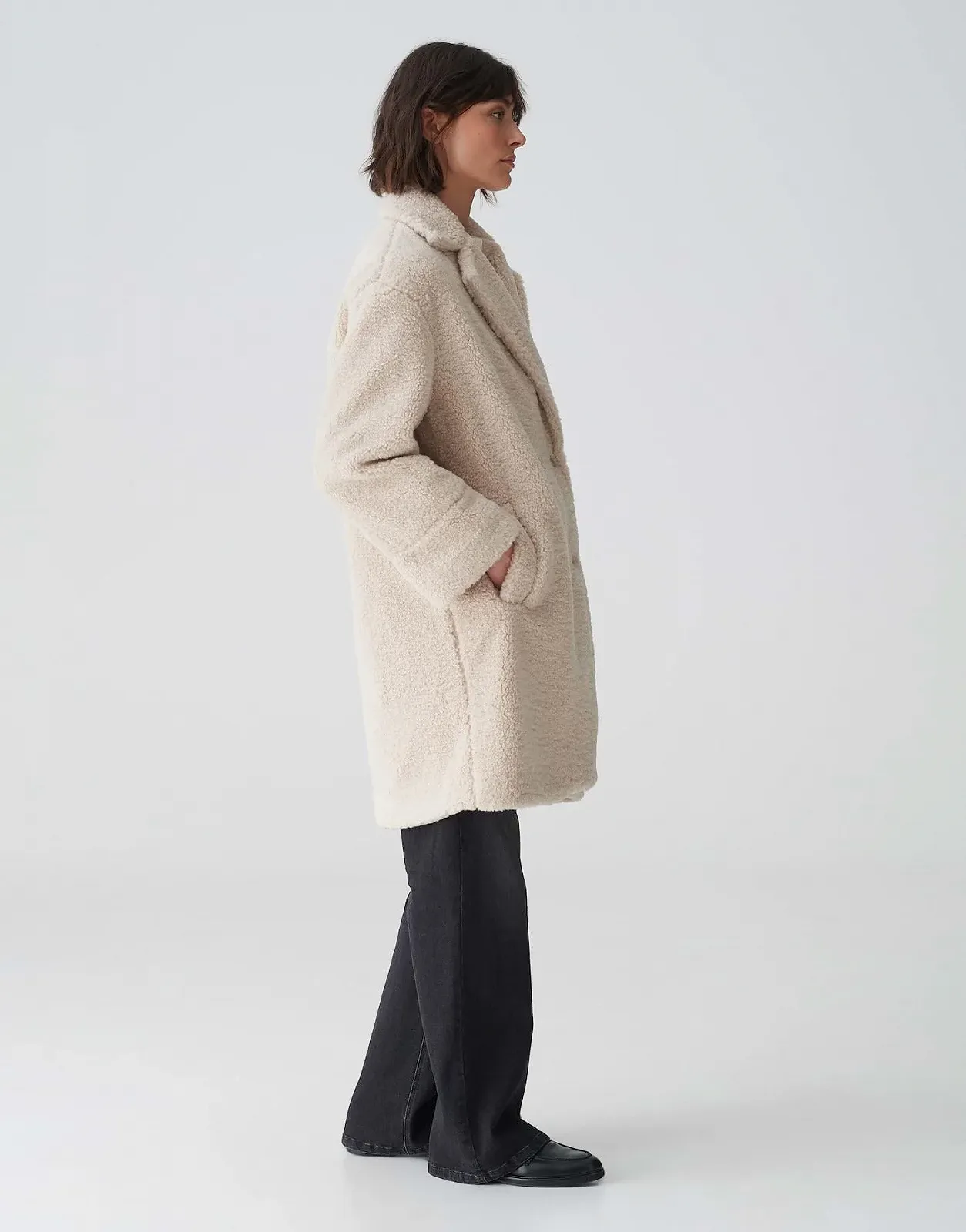 Пальто Teddy OPUS Honise Свободного кроя, фото №5 Пальто Teddy OPUS Honise Свободного кроя, фото №5