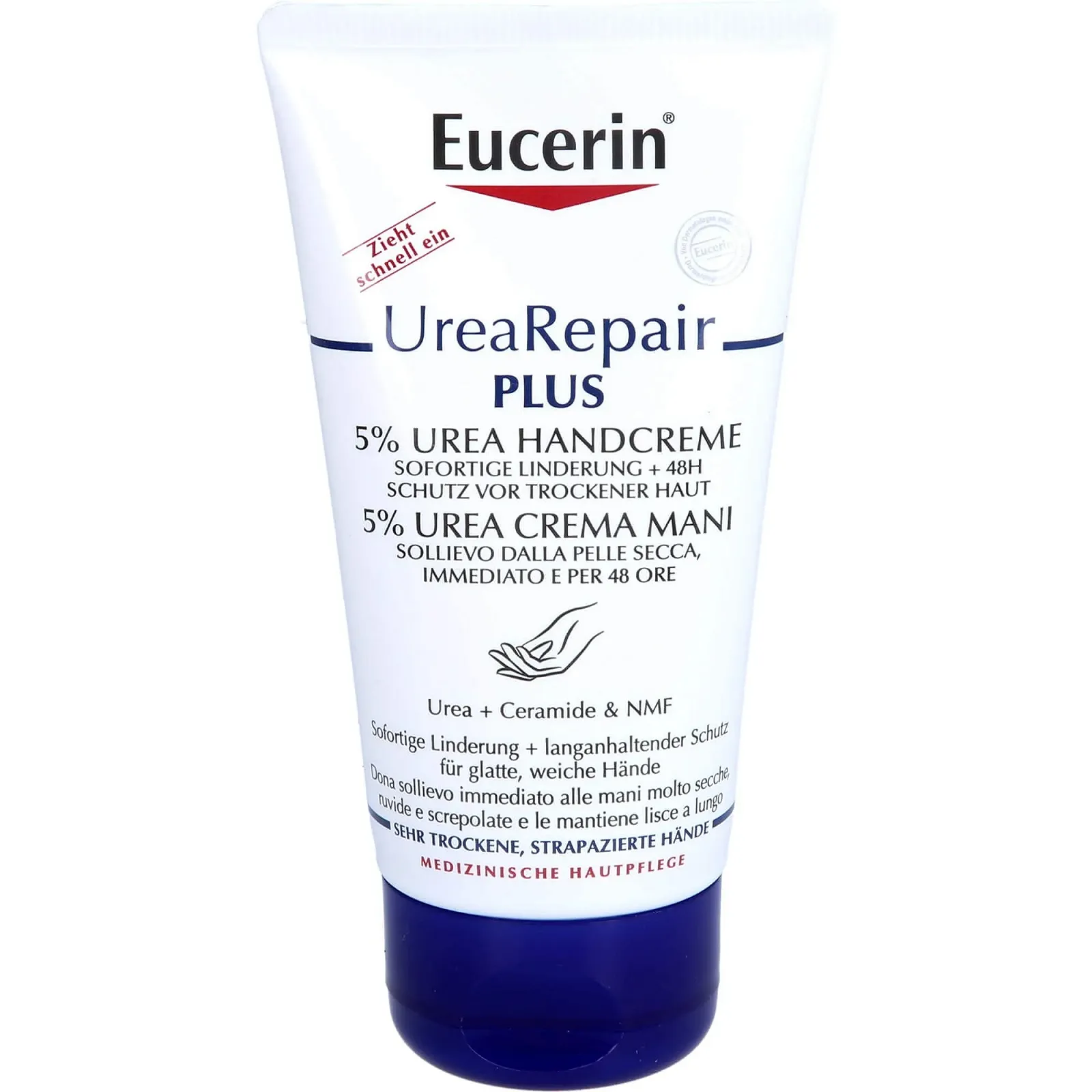 Крем для рук Eucerin UreaRepair Plus, 5% мочевины, 75 мл, фото №2