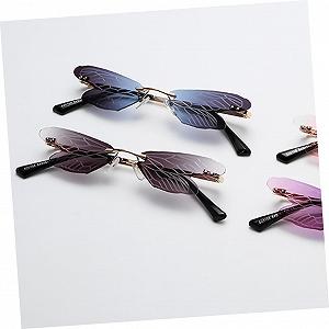 Сонцезахисні окуляри PACKOVE 2 шт Унікальні C крилами бабки synthetic.ua - Фото 1