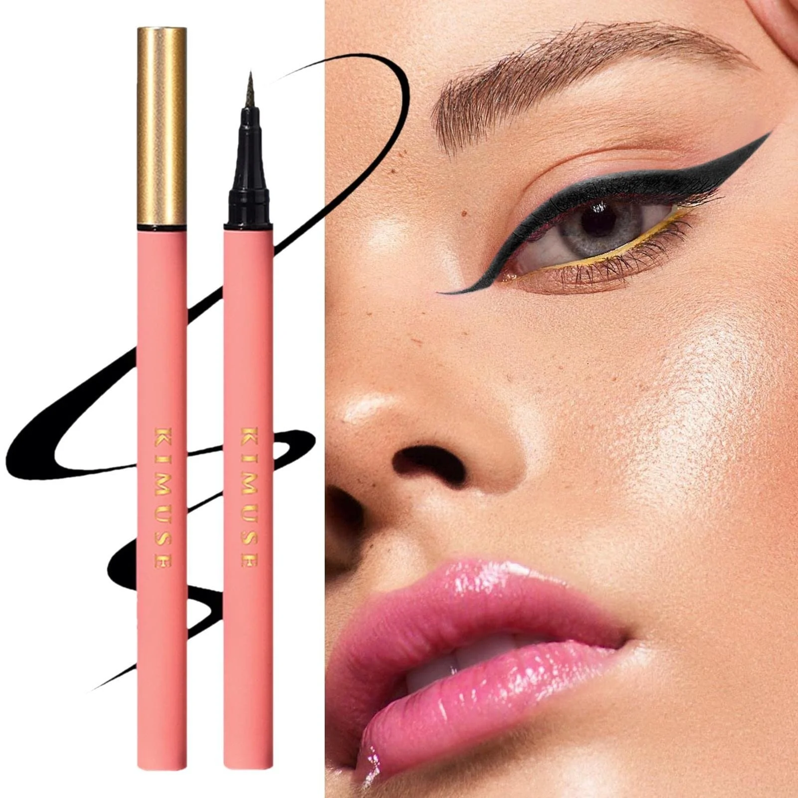 Рідка підводка, з тонким кінчиком, стійка до поту, довготривала, фото №7 Рідка підводка, з тонким кінчиком, стійка до поту, довготривала, фото №7