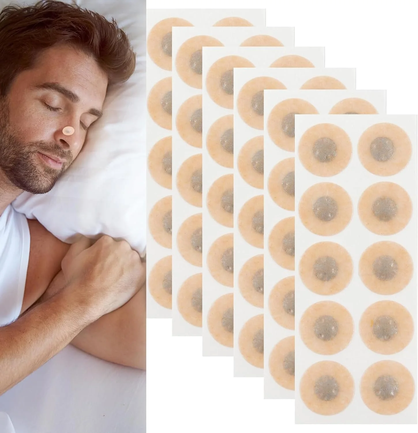 Магнітні носові пластирі від хропіння (стартовий набір на 30 днів), фото №1