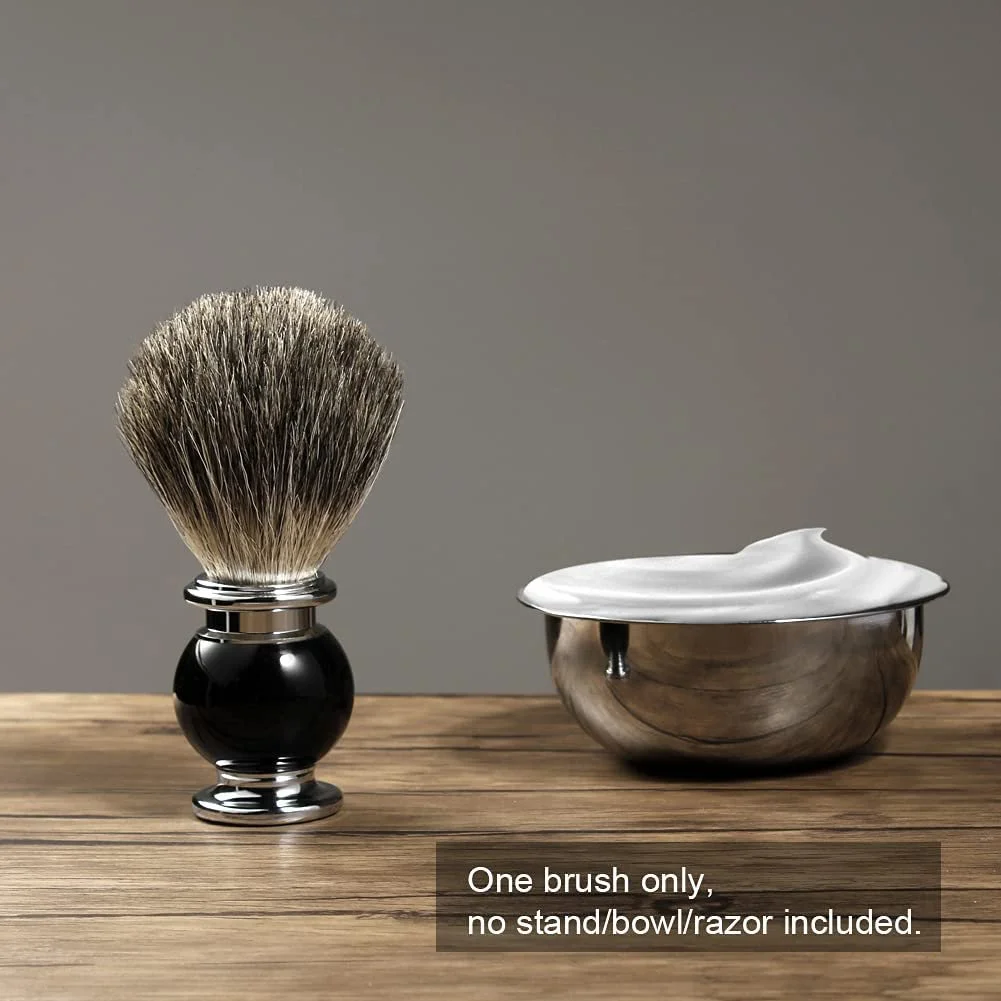 Помазок для бритья GRUTTI Vegan Imitation Badger Hair Ergonomic Handle, фото №2