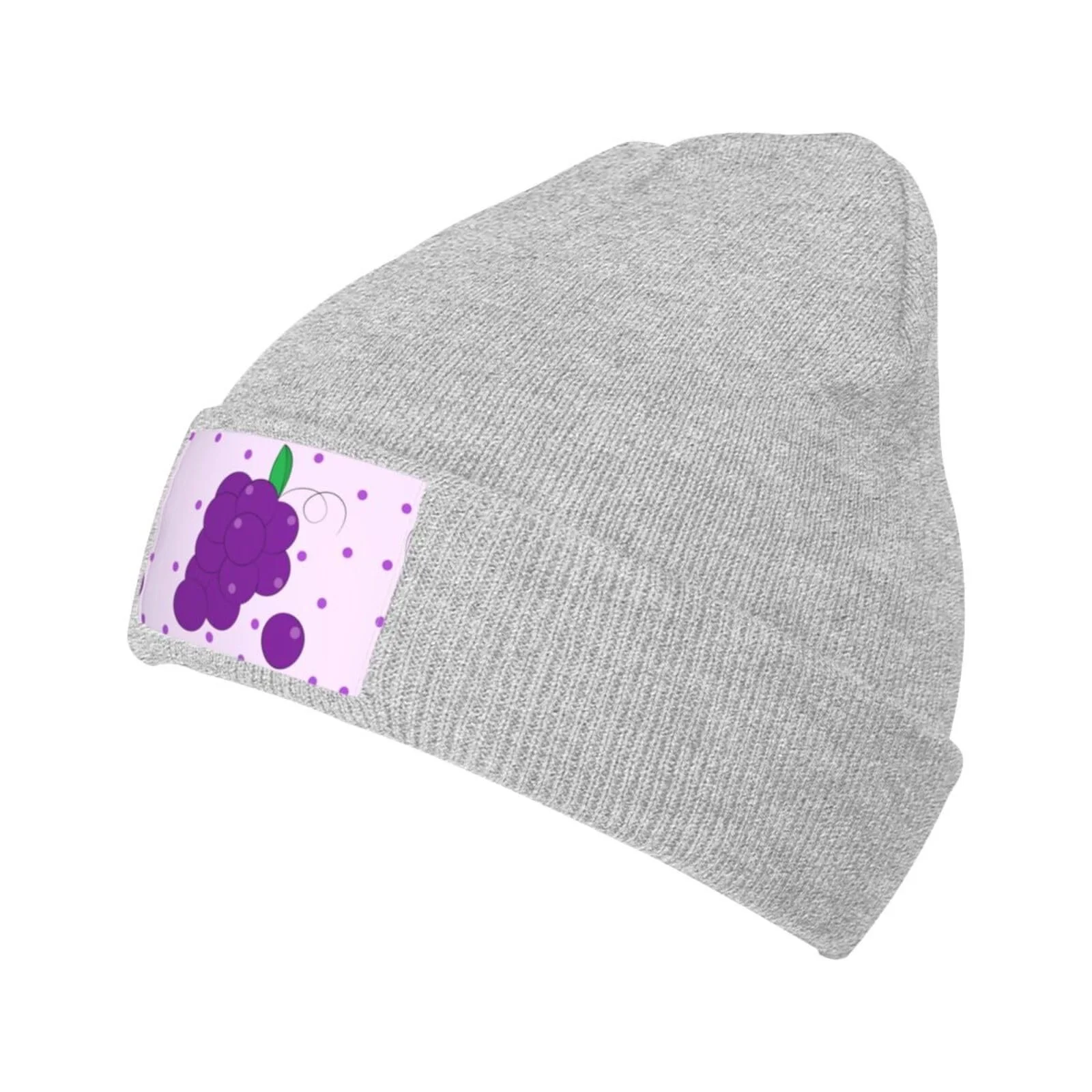 Вязаная Шапка BROLEO с Мультяшным Узором Винограда, фото №1