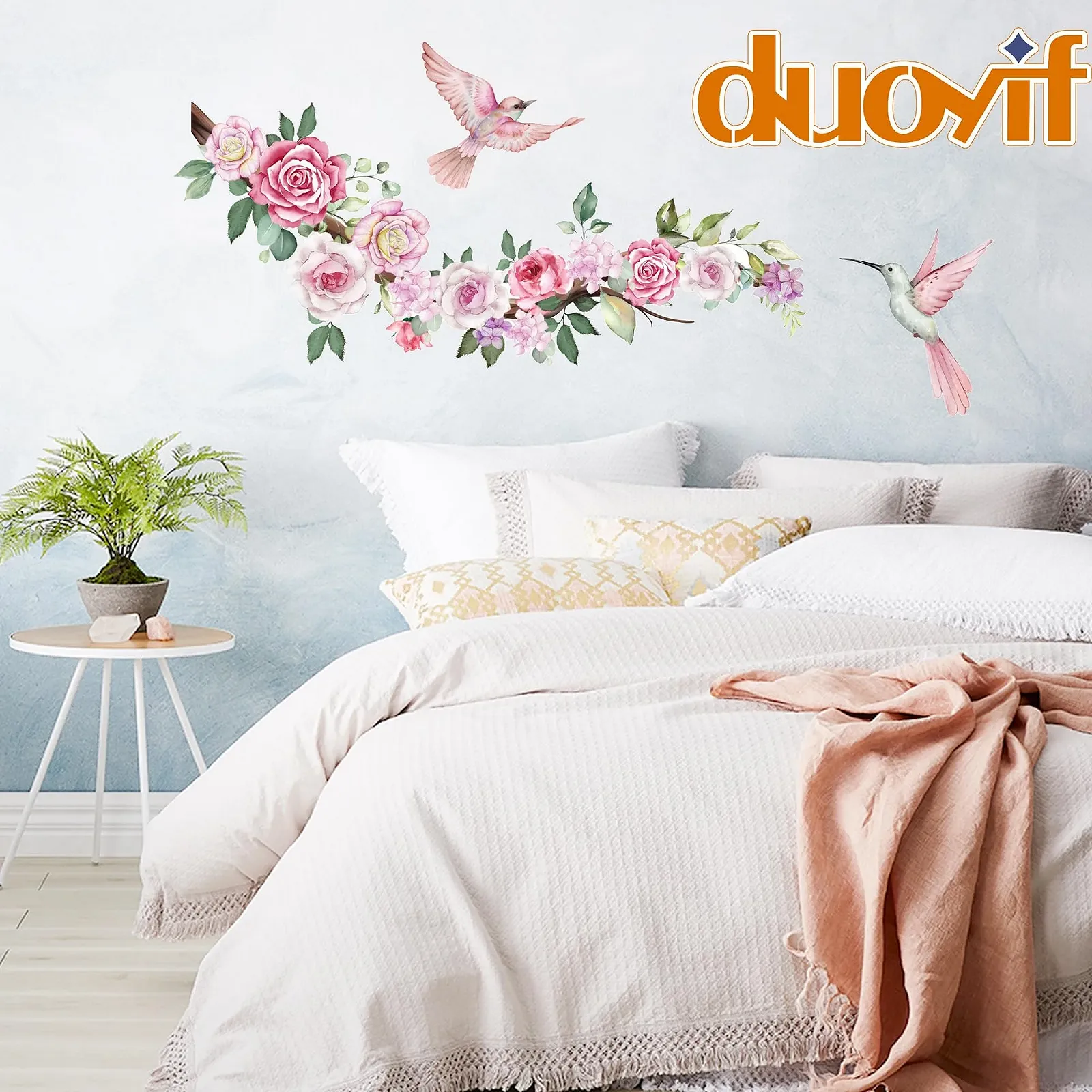 Наклейка на стену duoyif Бохо Цветы, фото №3