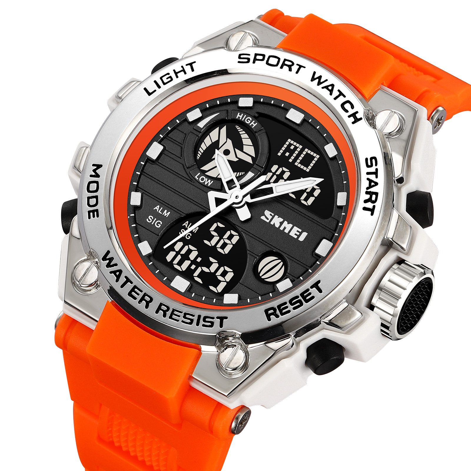 Годинник Skmei 2360WTOG White-Orange, фото №3