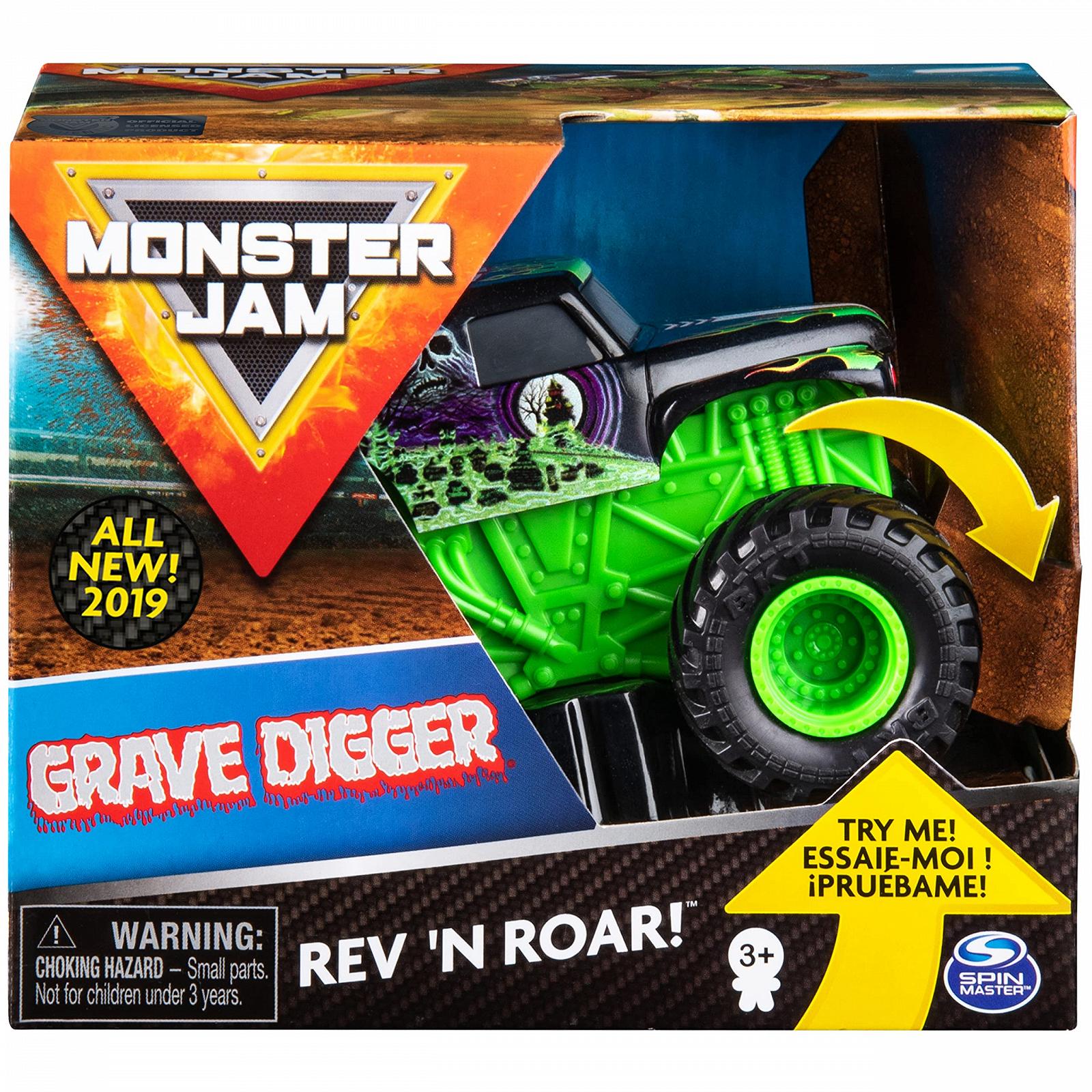 Играшкова машина Monster Jam Original Rev 'N Roar Monster Truck з ефектом звуків Масштаб 1:43 (різні дизайни), фото №2