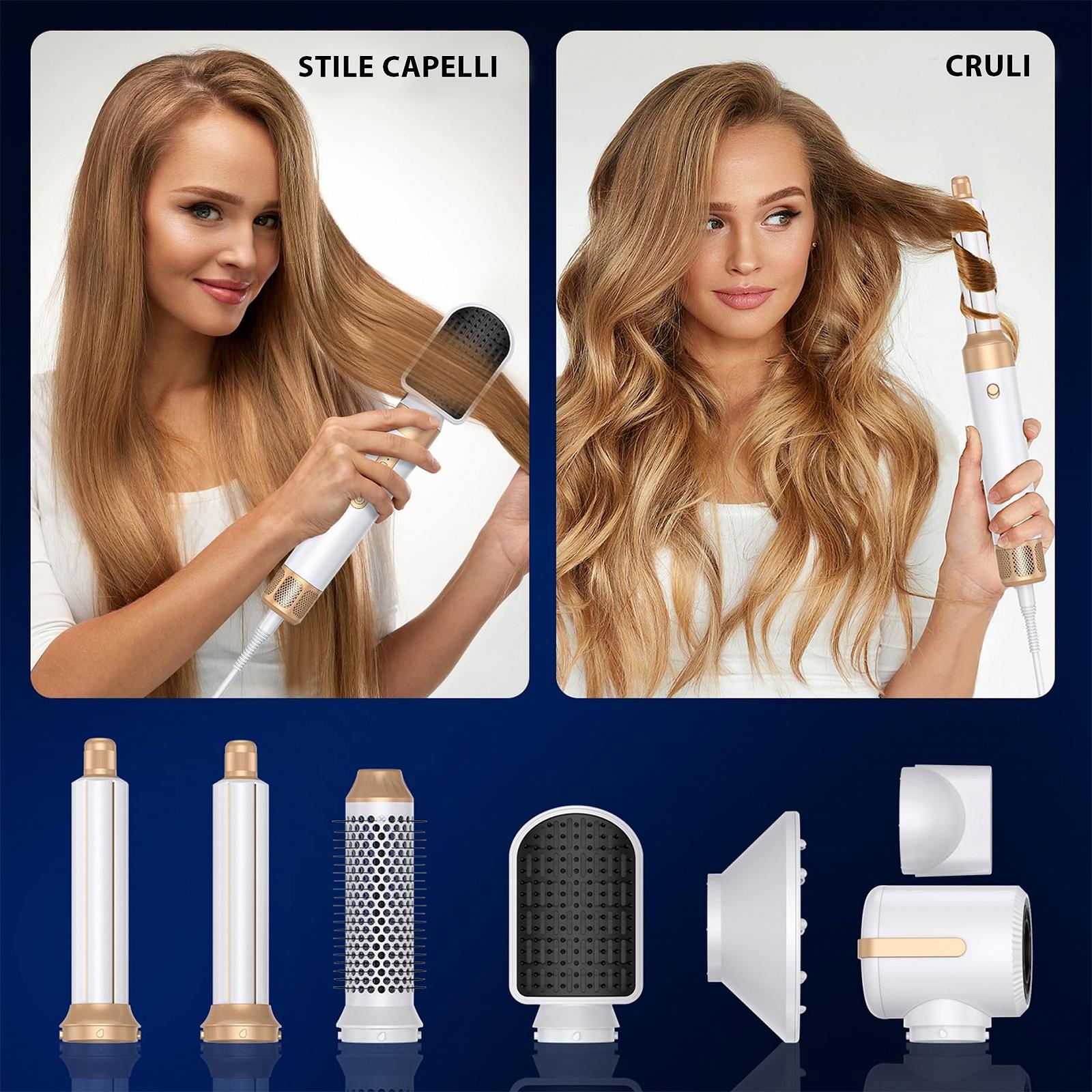 Мультистайлер Golden Goods Airstyler 7-in-1 1400W 110000 RPM Ion, фото №5 Мультистайлер Golden Goods Airstyler 7-in-1 1400W 110000 RPM Ion, фото №5