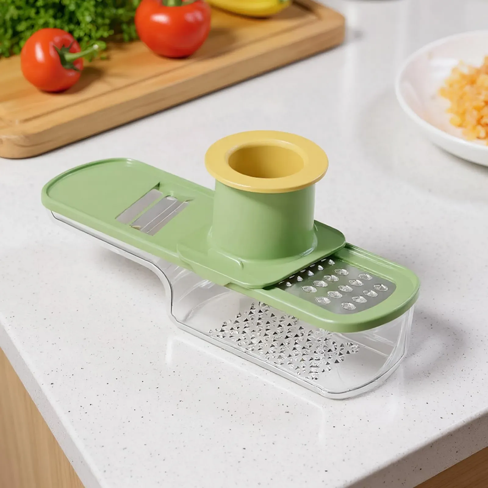 Тертка Schneider з ручкою та контейнером для зберігання, багатофункціональна, фото №9