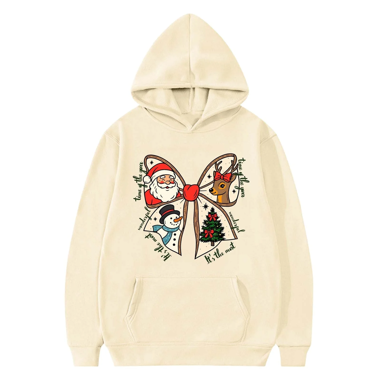 Худі для дівчинки М'який флісовий пуловер з принтом, з довгими рукавами, фото №2