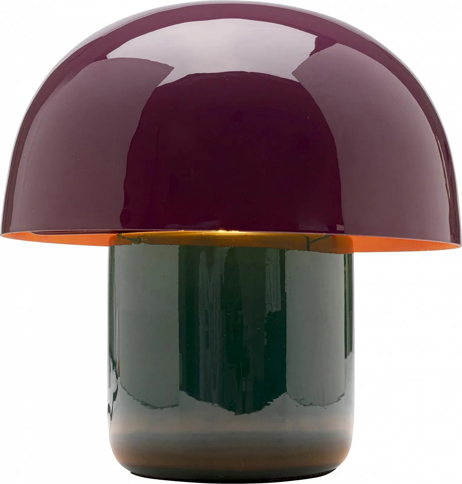 Настільна лампа Kare Mushroom Shiny Duo Saturday 20 см Зелена/Пурпурова, фото №1