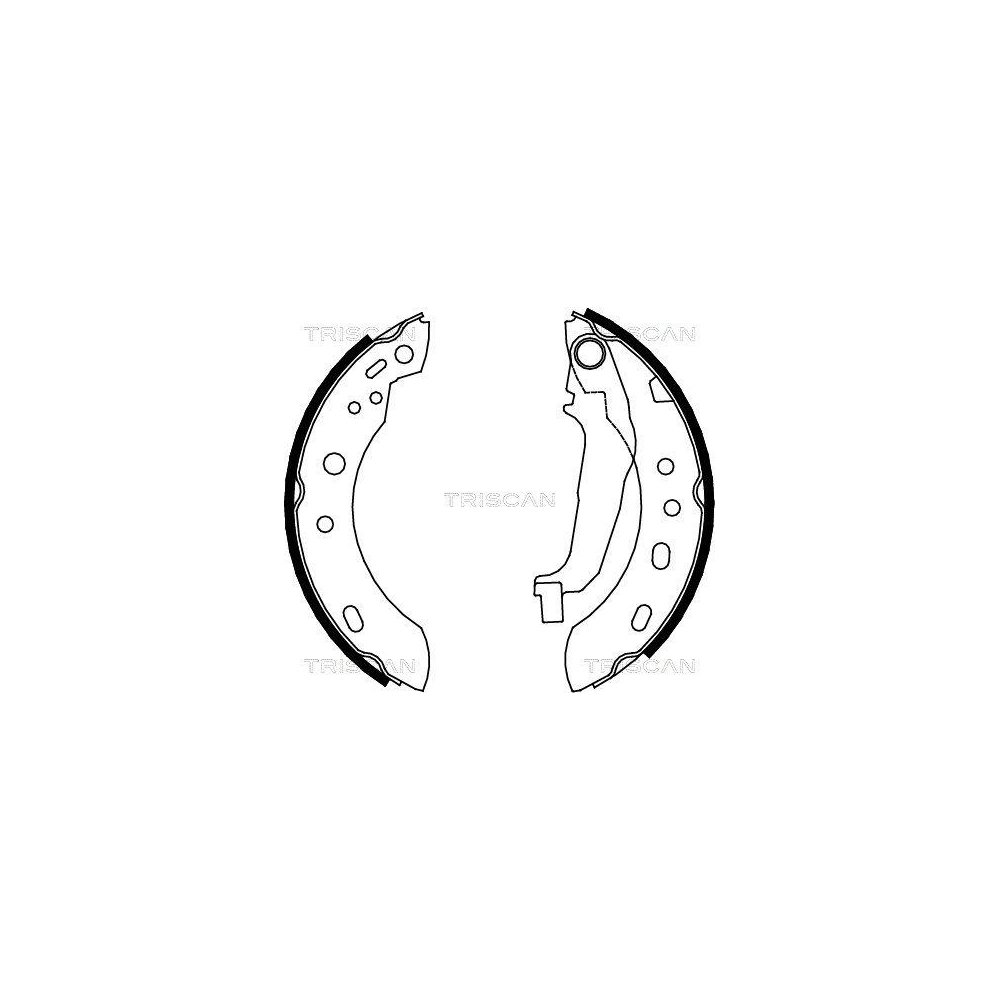 Комплект гальмівних колодок TRISCAN 8100 14001 для NISSAN задня вісь, фото №1 Комплект гальмівних колодок TRISCAN 8100 14001 для NISSAN задня вісь, фото №1