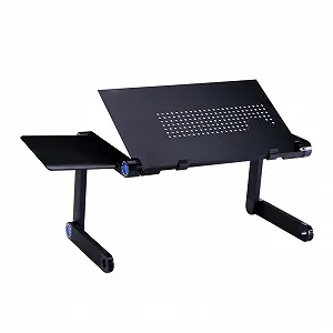 Регулируемая Подставка для Ноутбука Sewroro Алюминиевая с Эргономичным Наклонным Дизайном со Встроенной Подставкой для Мыши Совместима с Планшетами и Ноутбуками Складная с Вентиляцией - Фото 1