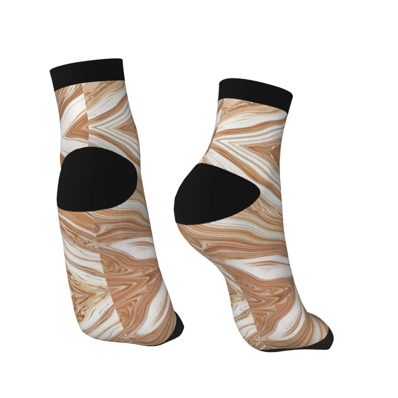 Носки SSIMOO Модные Цветные Волнистые Земляные Для Взрослых, Повседневные, Все Сезоны, Цветной Волнистый Жидкий, Земляной Цвет, Один Размер, Цветной Волнистый Жидкий, Земляной цвет, фото №4