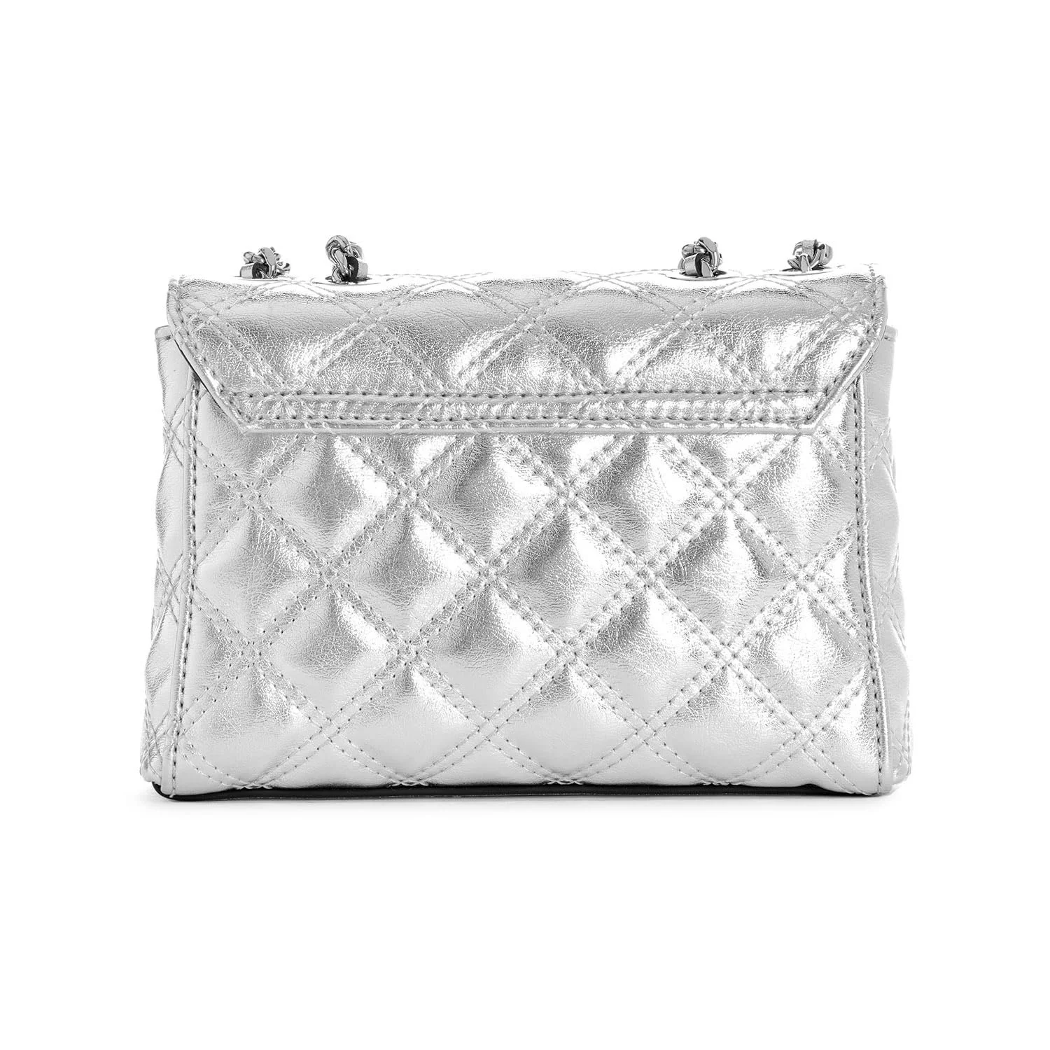 Сумка GUESS Giully Mini 2 Compartment Convertible Flap XS Silver, фото №1