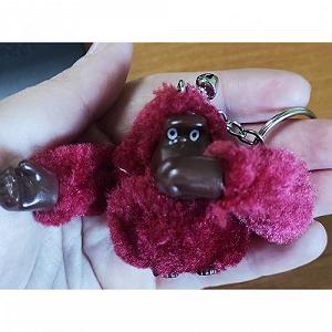 Брелок меховой Горилла фиолетовый [tsi233385-TSI] synthetic.ua - Фото 1