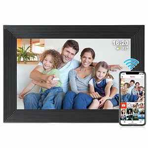 Цифровая фоторамка Golony Frameo 10 Inch 1920 x 1200 IPS Touch Screen WiFi 32GB Black - Фото 1