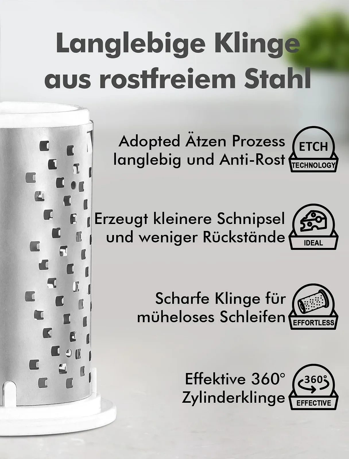 Терка GDL для пармезану, компактна кухонна, фото №3