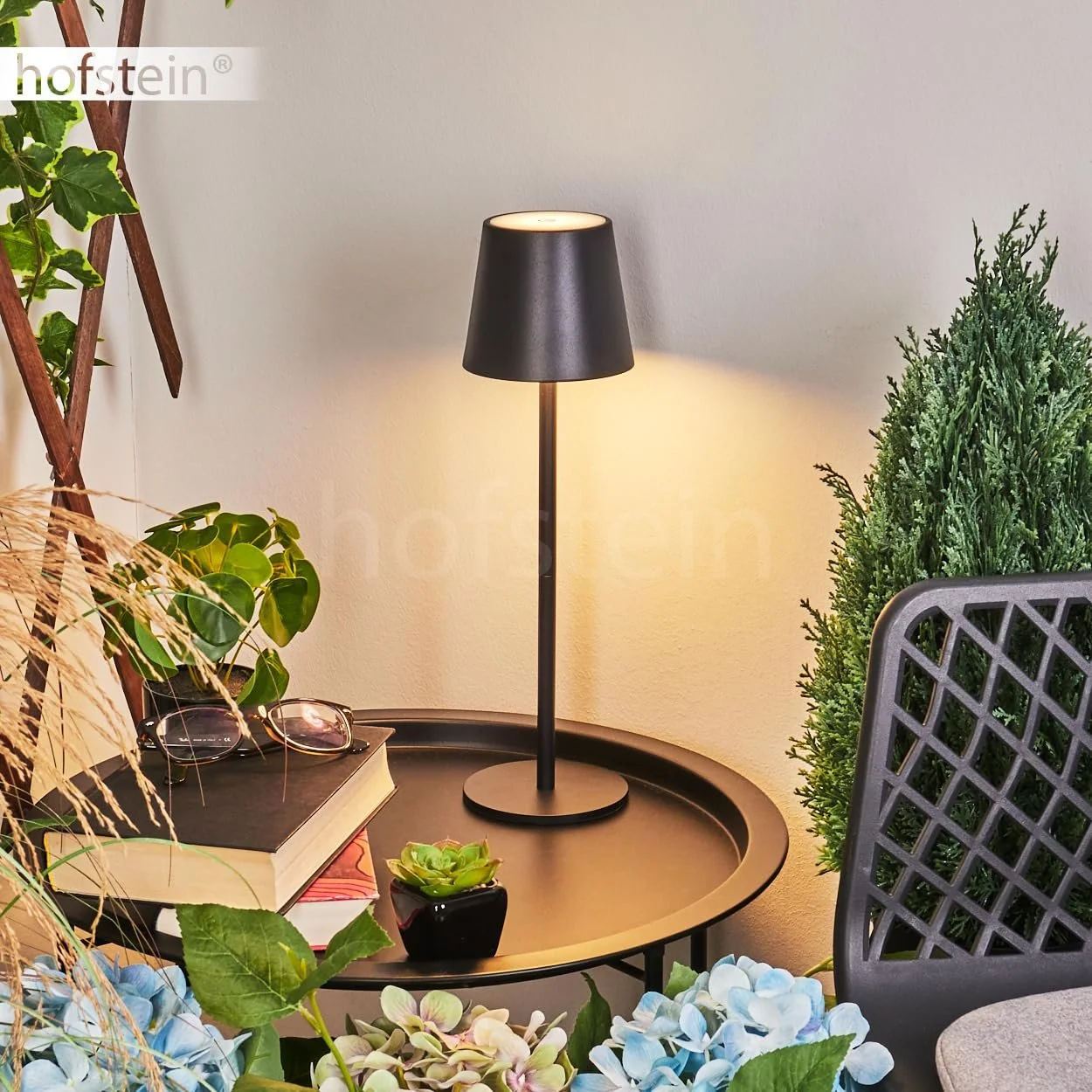 Настільна лампа Allen LED Outdoor димована метал/пластик USB-C акумулятор IP54 чорна, фото №8