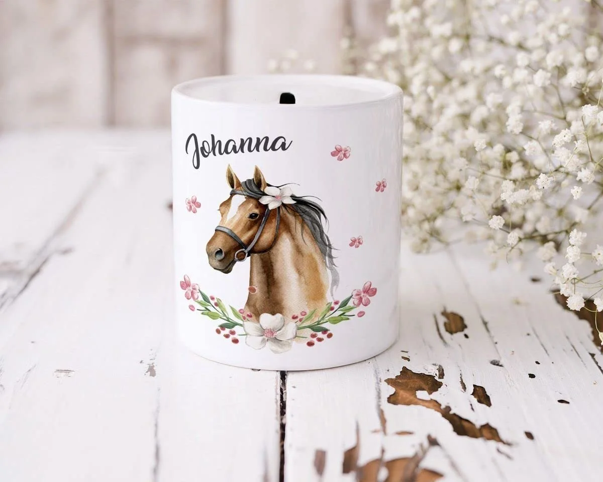 Скарбничка MIKALINO Brown Horse керамічна, фото №4